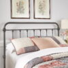 Weston Home Nottingham Spindle Headboard, Queen, Frost Grey