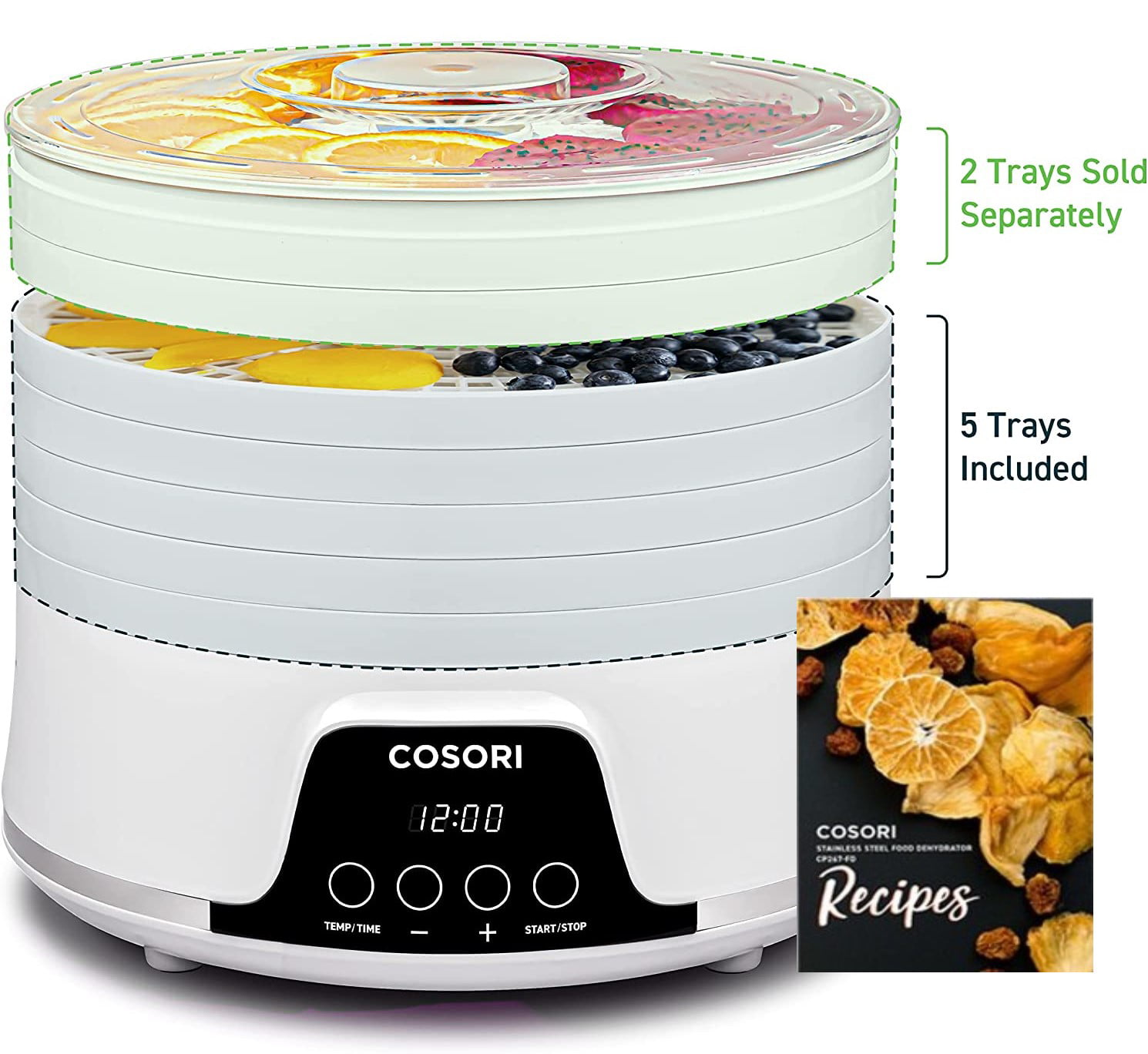 COSORI Food Dehydrator (50 Recipes) for Jerky, Vegetables Fruit