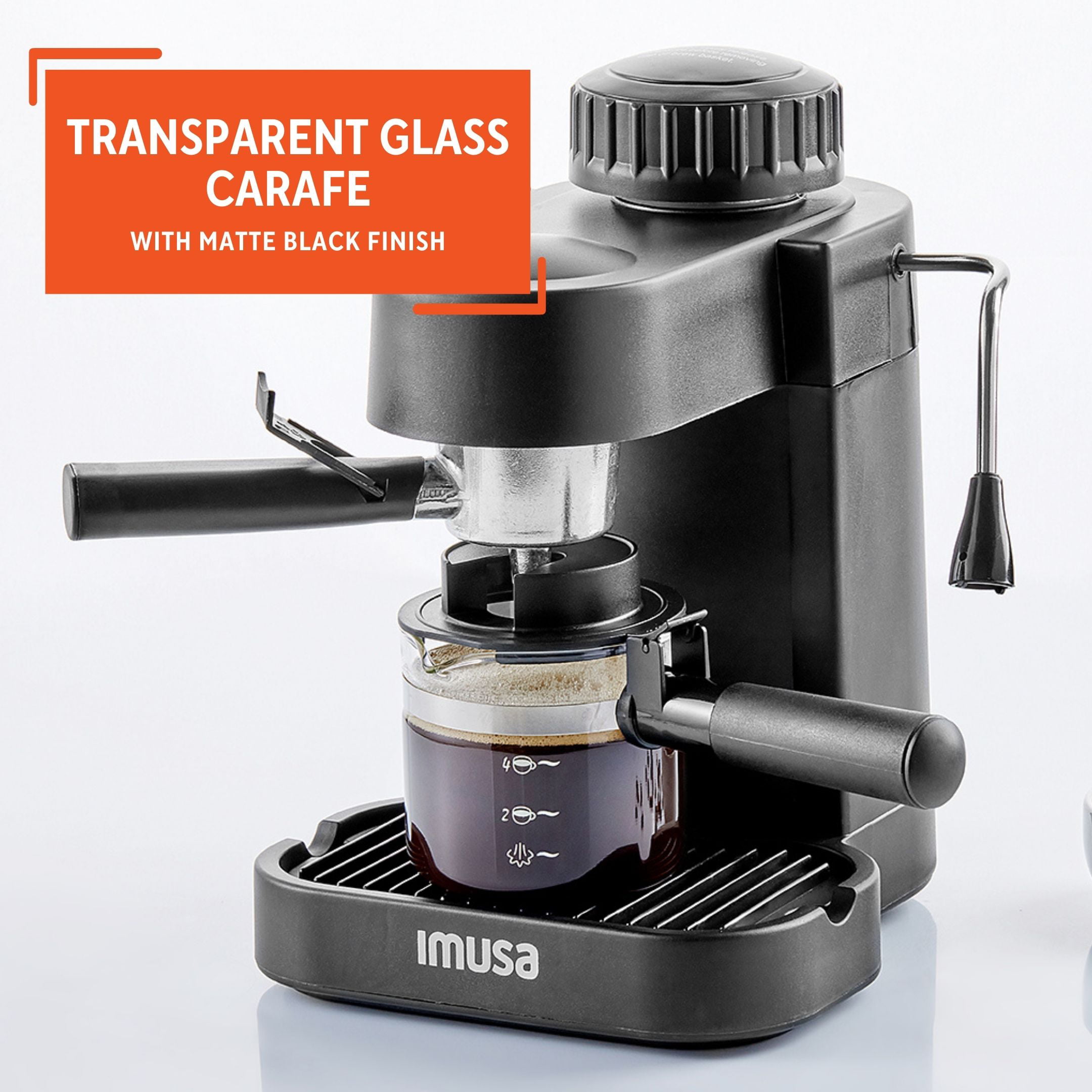 Espresso Cappuccino Coffee Maker 4 Cup iMusa