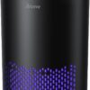 AROEVE Air Purifiers for Home, HEPA Air Purifiers Air Cleaner For Smoke Pollen Dander Hair Smell Portable Air Purifier with Sleep Mode Speed Control For Bedroom Office Living Room, MK01- Black
