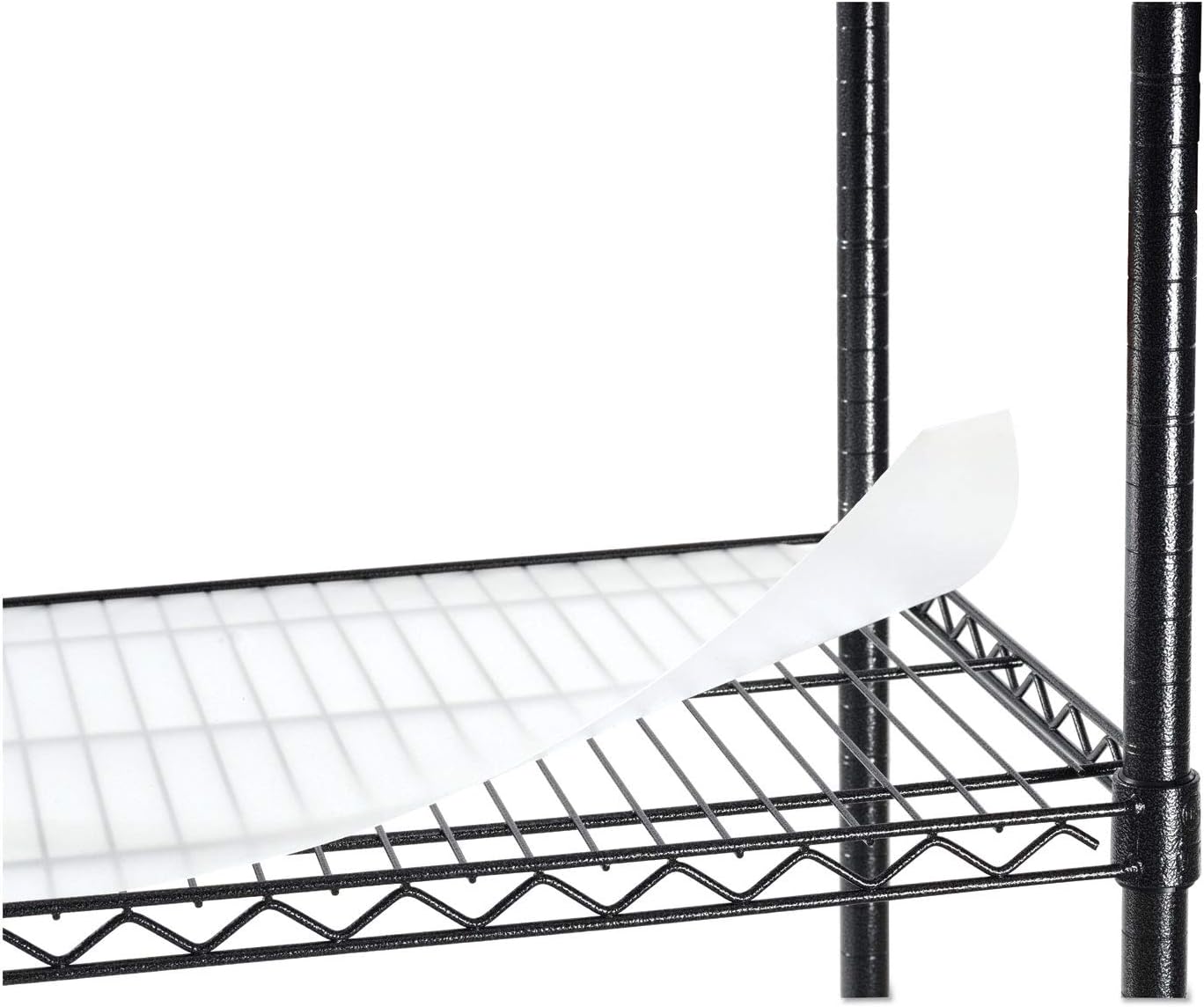 Alera 5-Shelf Wire Shelving Kit with Casters and Shelf Liners, 48w