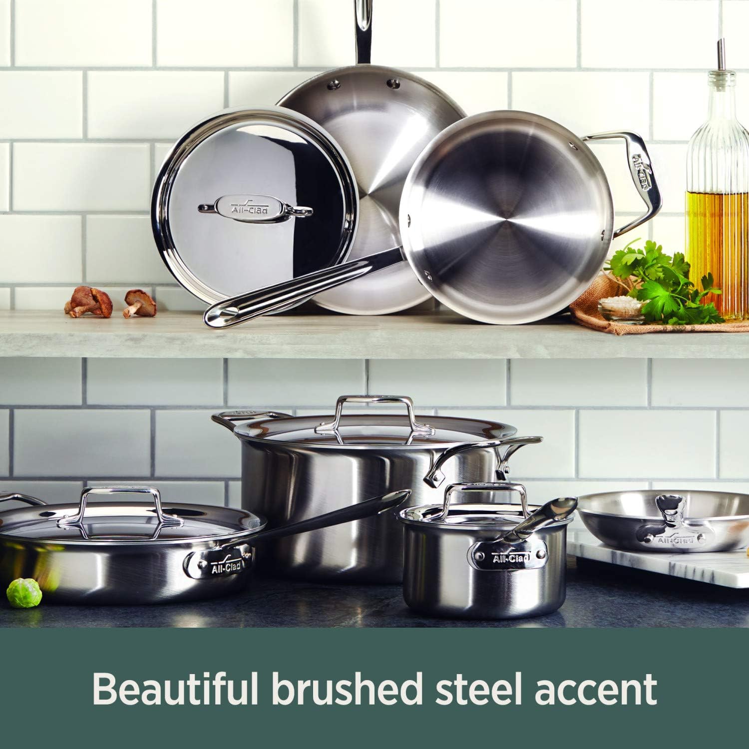 All-Clad 3-Ply Saucepan, Stainless Steel - 3 qt
