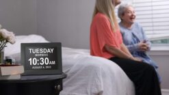 American Lifetime New 2023 Dementia Clock Large Digital Clock for Seniors, Digital Clock Large Display with Custom Alarms