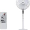 BLACK+DECKER 18-Inch, Stand Fan with Remote, White