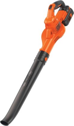 BLACK+DECKER 40V MAX Cordless Leaf Blower, Lawn Sweeper, 125 mph Air Speed, Lightweight Design, Battery and Charger Included (LSW40C)