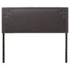 Baxton Studio Geneva Modern and Contemporary Dark Grey Fabric Upholstered Twin Size Headboard,Wholesale Interiors