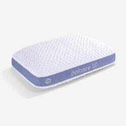 Bedgear Balance Performance Pillow Size 1.0 - Firm Moisture Wicking Pillows for All Positions - Back, Side, Stomach Sleepers Includes Hypoallergenic, Washable, and Removable Cover- White