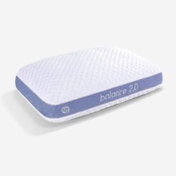 Bedgear Balance Performance Pillow Size 2.0 - Firm Moisture Wicking Pillows for All Positions - Back, Side, Stomach Sleepers Includes Hypoallergenic, Washable, and Removable Cover- White