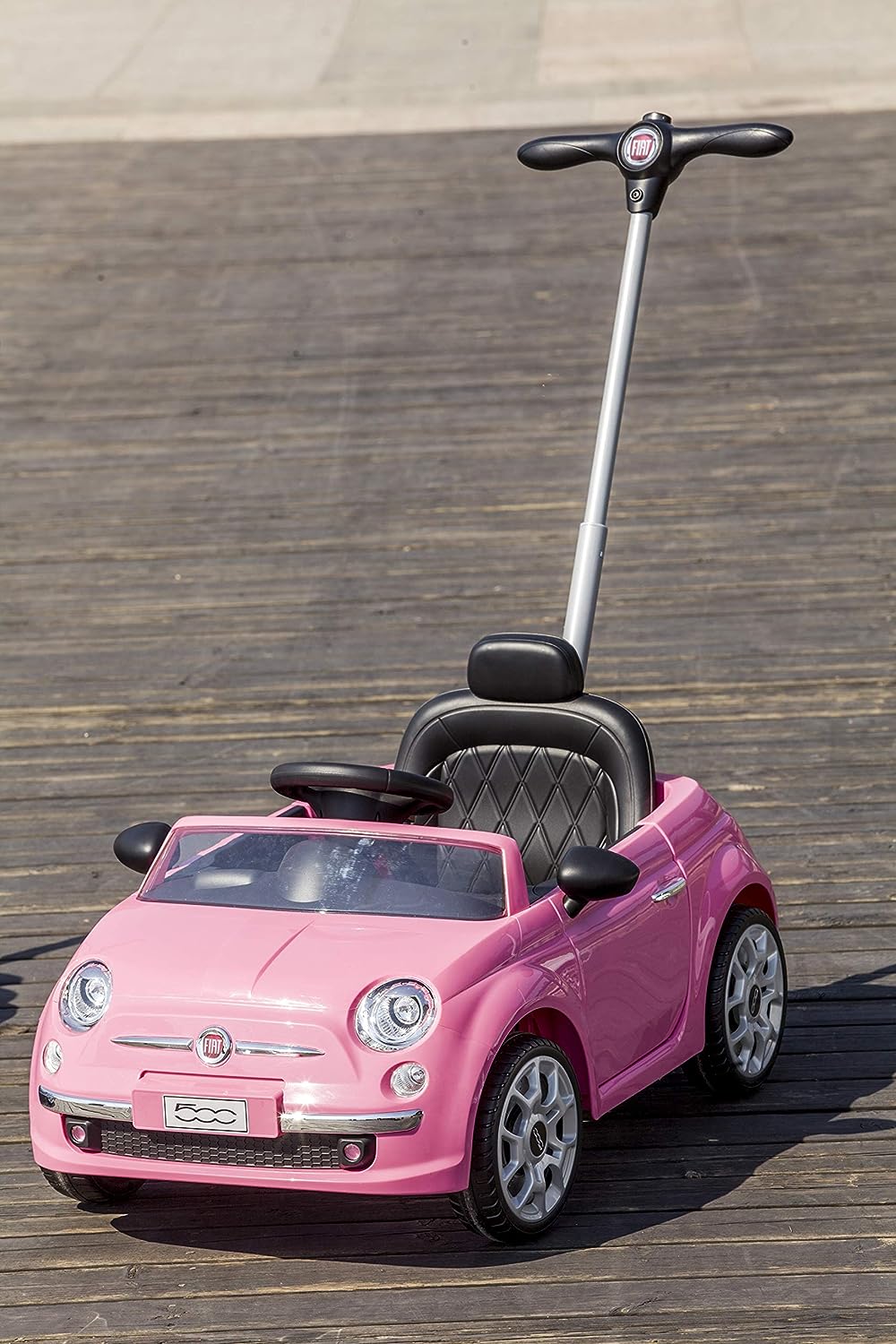Best Ride on Cars Pink Fiat 500 Push Car
