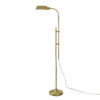 Better Homes and Gardens Adjustable Height Brass Finished Pharmacy Floor Lamp, 51.5" to 72"