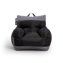 Big Joe Dorm Bean Bag Chair, Kids/Teens, Smartmax 3ft, Two Tone Black