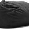 Big Joe Fuf XL Foam Filled Bean Bag Chair with Removable Cover, Black Lenox, Durable Woven Polyester, 5 feet Giant