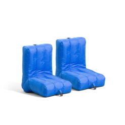 Big Joe Grab & Go Bean Bag Chair 2-Pack, Smartmax 1.5ft, Pacific Blue
