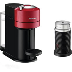 Breville Vertuo Next Coffee and Espresso Maker in Red plus Aeroccino3 Milk Frother in Black