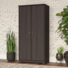 Bush Furniture Cabot Tall Storage Cabinet with Doors in Heather Gray