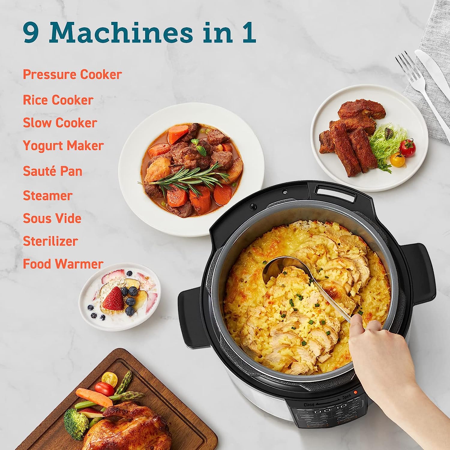 Easy Baby Back Ribs in COSORI Pressure Cooker 6Qt 9-in-1 Instant Multi  Cooker 
