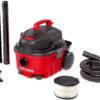 CRAFTSMAN CMXEVBE17040 4 Gallon 5.0 Peak HP Wet/Dry Vac, Portable Shop Vacuum with Attachments, Red