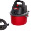 CRAFTSMAN CMXEVBE17250 2.5 Gallon 1.75 Peak HP Wet/Dry Vac, Portable Shop Vacuum with Attachments, Red, Black