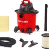 CRAFTSMAN CMXEVBE17590 9 Gallon 4.25 Peak HP Wet/Dry Vac, General Purpose Portable Shop Vacuum with Attachments, Red