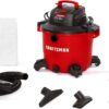 CRAFTSMAN CMXEVBE17595 16 Gallon 6.5 Peak HP Wet/Dry Vac, Heavy-Duty Shop Vacuum with Attachments, Red