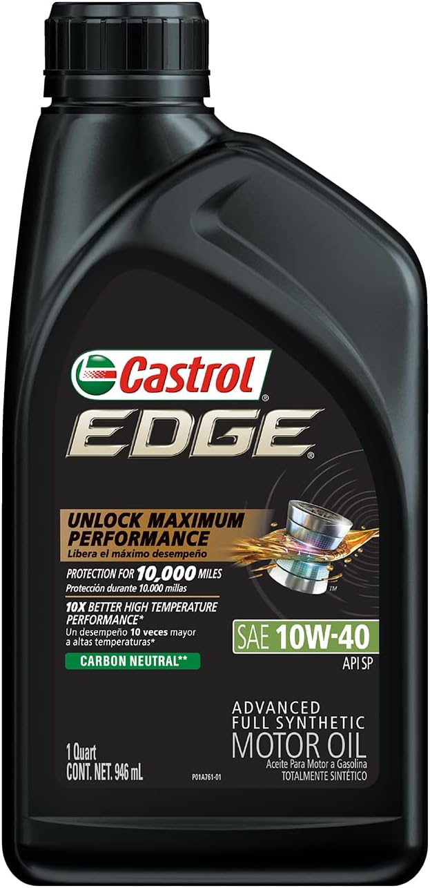 Buy CASTROL EDGE Full Synthetic SAE 10w-40 Motor Oil Here