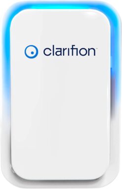 Clarifion - Air Ionizers for Home (1 Pack), Negative Ion Filtration System, Quiet Air Freshener for Bedroom, Office, Kitchen, Portable Air Filter Odor, Smoke Dust, Pets, Eliminator, Mini Air Cleaner