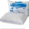 Columbia Comfort Ice Fiber Side Sleeper Down Alternative Bed Pillow - Instant Cooling 2 Sided Ice Fiber Cover - Supportive and Cozy Polyester Fiber Fill - Side Sleeper, King