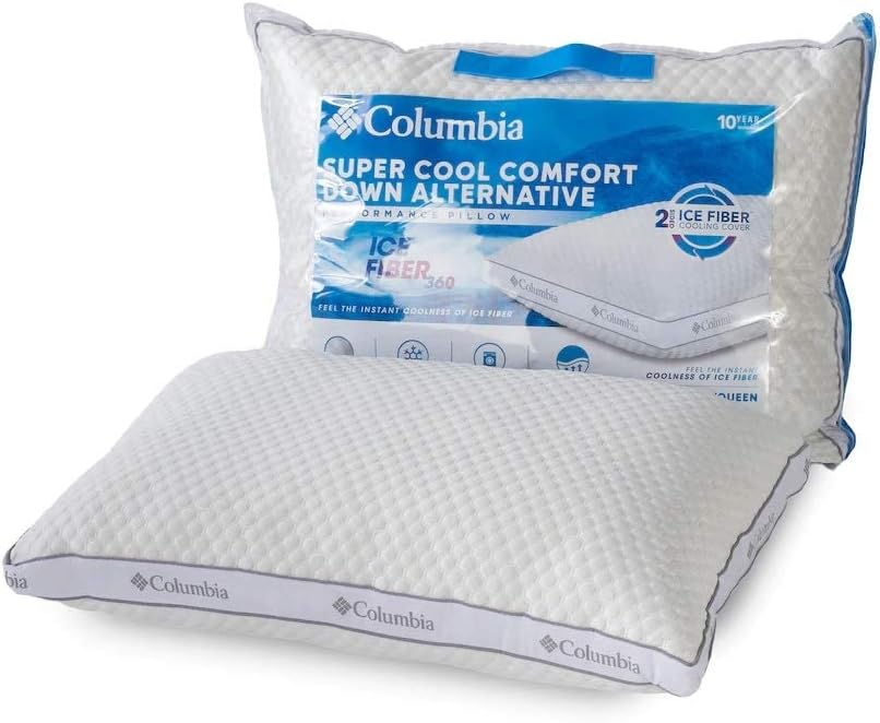 columbia ice fiber cooling 3-in mattress topper