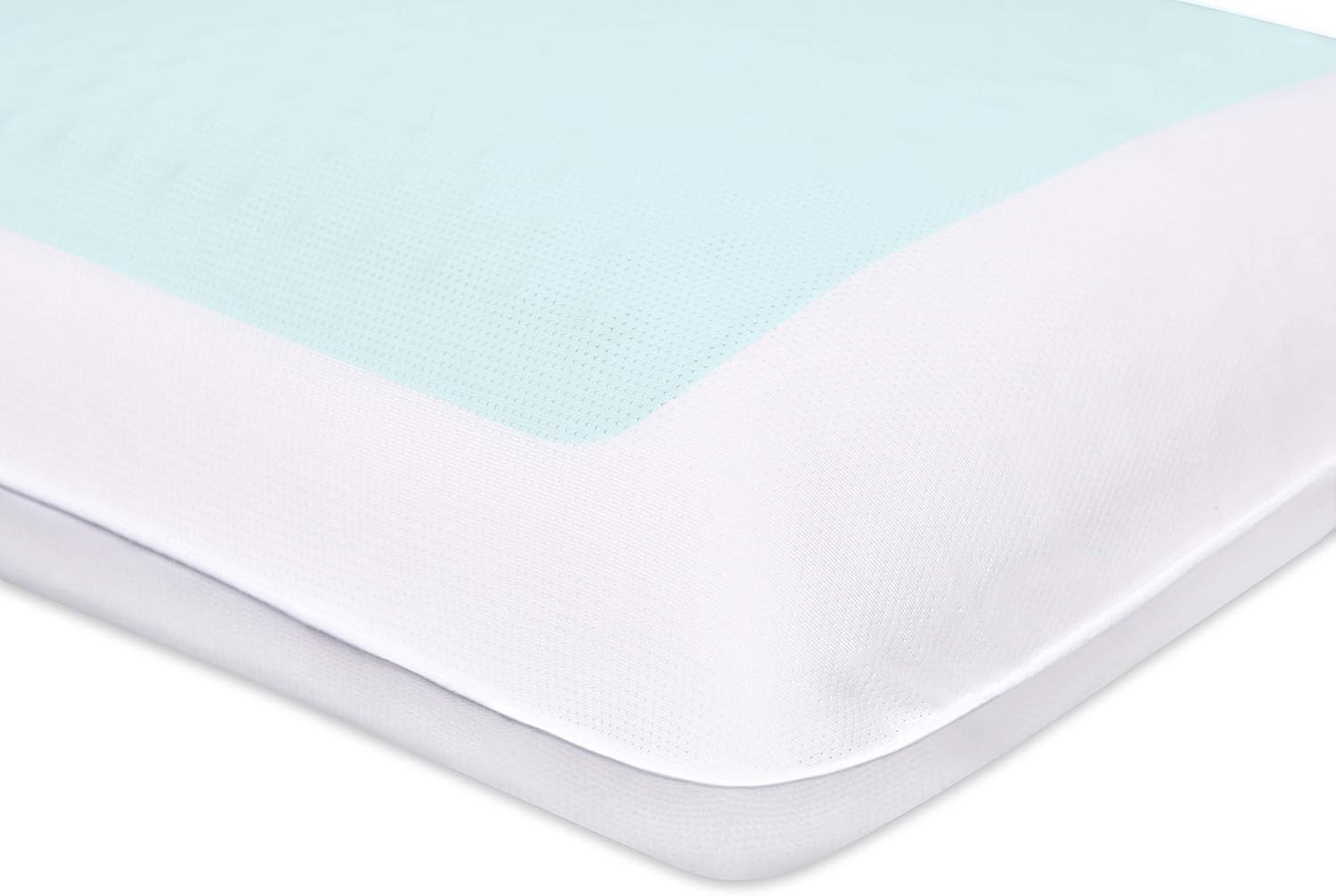 Comfort Revolution Blue Bubble Gel + Memory Foam Pillow, Standard (Pack of  1), White