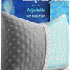 Cooling Pillow for Hot Sleepers - Best Curved Side Sleeper Bed Pillow - Anti Wrinkle Cool Gel Pillow - Gel Cooling Memory Foam Pillow for Neck, Back and Shoulder Pain Relief and Sleeping - Queen Grey