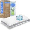 Coop Home Goods Eden Cool+ Pillow, Queen Size Plus Shaped Memory Foam Pillows with Cooling Gel, Back, Stomach or Side Sleeper Pillow, Adjustable Neck Support for Sleeping, CertiPUR-US/GREENGUARD Gold