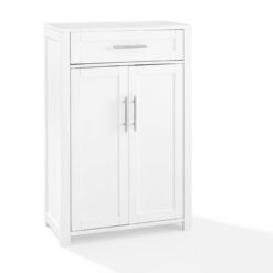 Crosley Furniture Savannah White Storage Cabinet