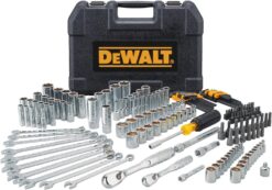 DEWALT Mechanics Tool Set, 1/4 and 3/8 Inch Drive, SAE, 172-Piece (DWMT81533)