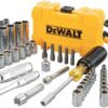 DEWALT Mechanics Tools Kit and Socket Set, 1/4" & 3/8" Drive, SAE, 108-Piece (DWMT73801)