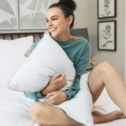 DOWNLITE Worlds Flattest Down Pillow - Designed to Be Really Thin - Perfect for Stomach Sleepers - from (King)