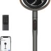 Dreo Pedestal Fan with Remote, PolyFan 513S, 43'' Quiet Standing Fan for Home Bedroom, 120°+105° Smart Oscillating Floor Fans with Wi-Fi/Voice Control, Works with Alexa/Google, 6 Modes, 8 Speeds