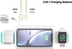 Emerson Radio Smartset Alarm Clock FM Radio with Wireless Charging, Bluetooth Speaker, Fast Charging