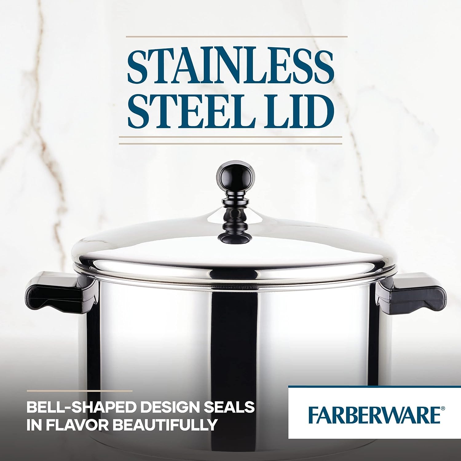 Farberware Classic Stainless Steel 6-Quart Stockpot with Lid, Stainless  Steel Pot with Lid, Silver