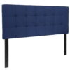 Flash Furniture Bedford Tufted Upholstered Full Size Headboard in Navy Fabric