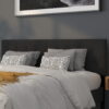 Flash Furniture Bedford Tufted Upholstered King Size Headboard in Black Fabric