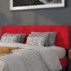 Flash Furniture Bedford Tufted Upholstered King Size Headboard in Red Fabric