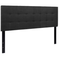 Flash Furniture Bedford Tufted Upholstered Queen Size Headboard in Black Fabric