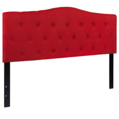 Flash Furniture Cambridge Tufted Upholstered Queen Size Headboard in Red Fabric