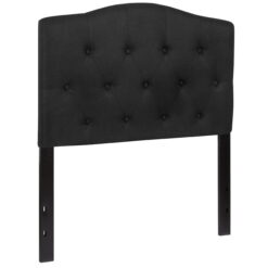 Flash Furniture Cambridge Tufted Upholstered Twin Size Headboard in Black Fabric