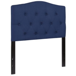 Flash Furniture Cambridge Tufted Upholstered Twin Size Headboard in Navy Fabric