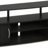 Furinno JAYA Large Entertainment Stand for TV Up to 55 Inch, Blackwood