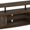 Furinno JAYA Large Entertainment Stand for TV Up to 55 Inch, Columbia WalnutBlack