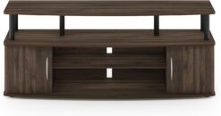 Furinno JAYA Large Entertainment Stand for TV Up to 55 Inch, Columbia WalnutBlack
