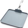 GreenPan Valencia Pro Hard Anodized Healthy Ceramic Nonstick 11" Griddle Pan, PFAS-Free, Induction, Dishwasher Safe, Oven Safe, Gray