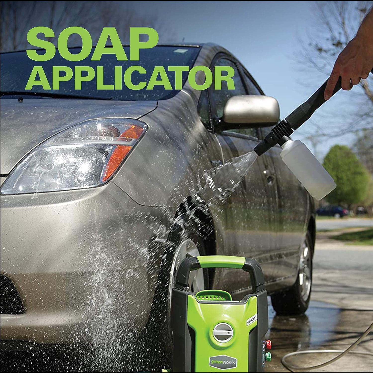 Greenworks High Pressure Soap Applicator Universal Pressure Washer  Attachment : : Garden